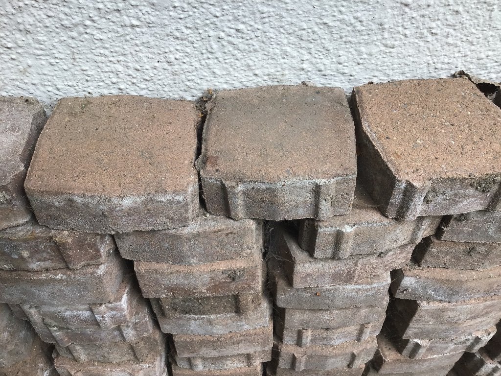 Oprit betonklinkers, Doe-het-zelf en Bouw, Ophalen, Gebruikt