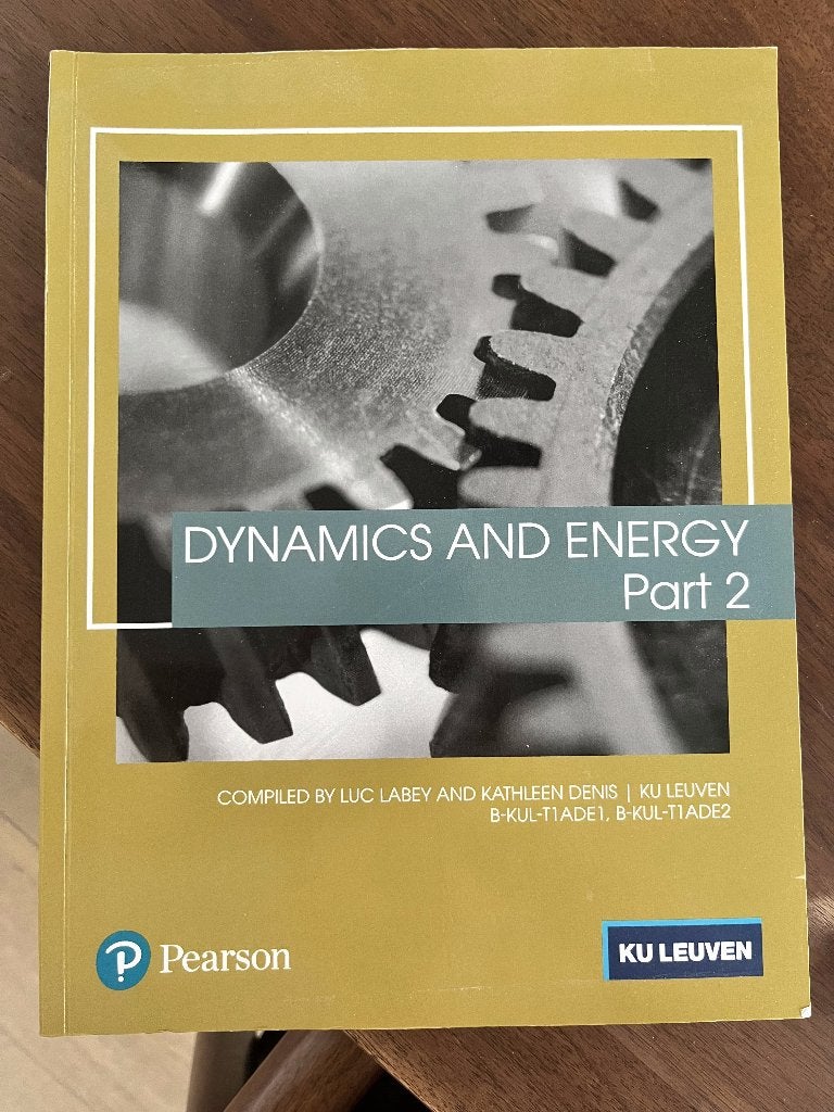 dynamics and energy part 1 and part 2, Kuleuven, Enlèvement ou Envoi, Gamma, Enseignement supérieur