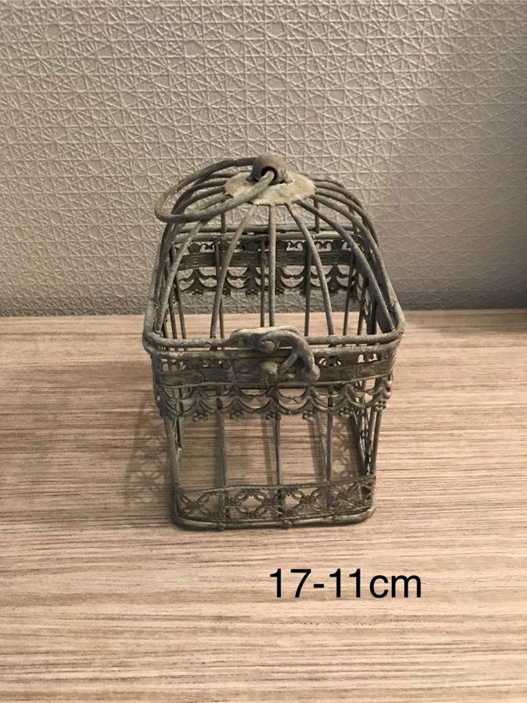 2 cages en fer, cages décoratives pour oiseaux, Neuf, Vintage, Enlèvement ou Envoi, Métal
