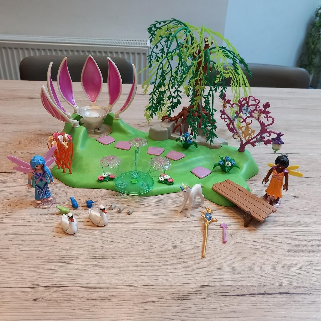 5444 Fairies Fairies Island met Playmobil-fontein, Kinderen en Baby's, Speelgoed | Playmobil, Ophalen of Verzenden, Zo goed als nieuw