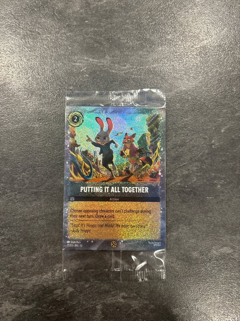 Disney Lorcana Putting It All Together sealed, Ophalen of Verzenden, Gebruikt