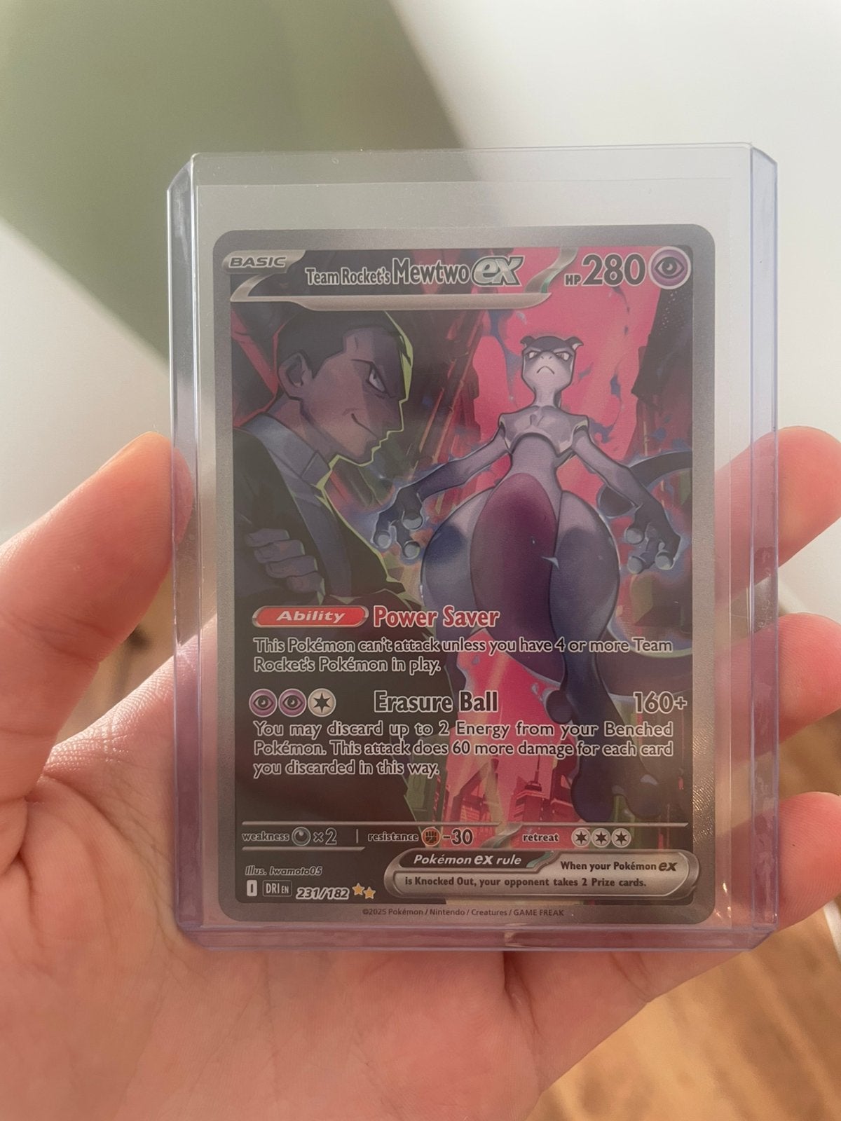 Team rockets mewtwo ex, Enlèvement, Neuf