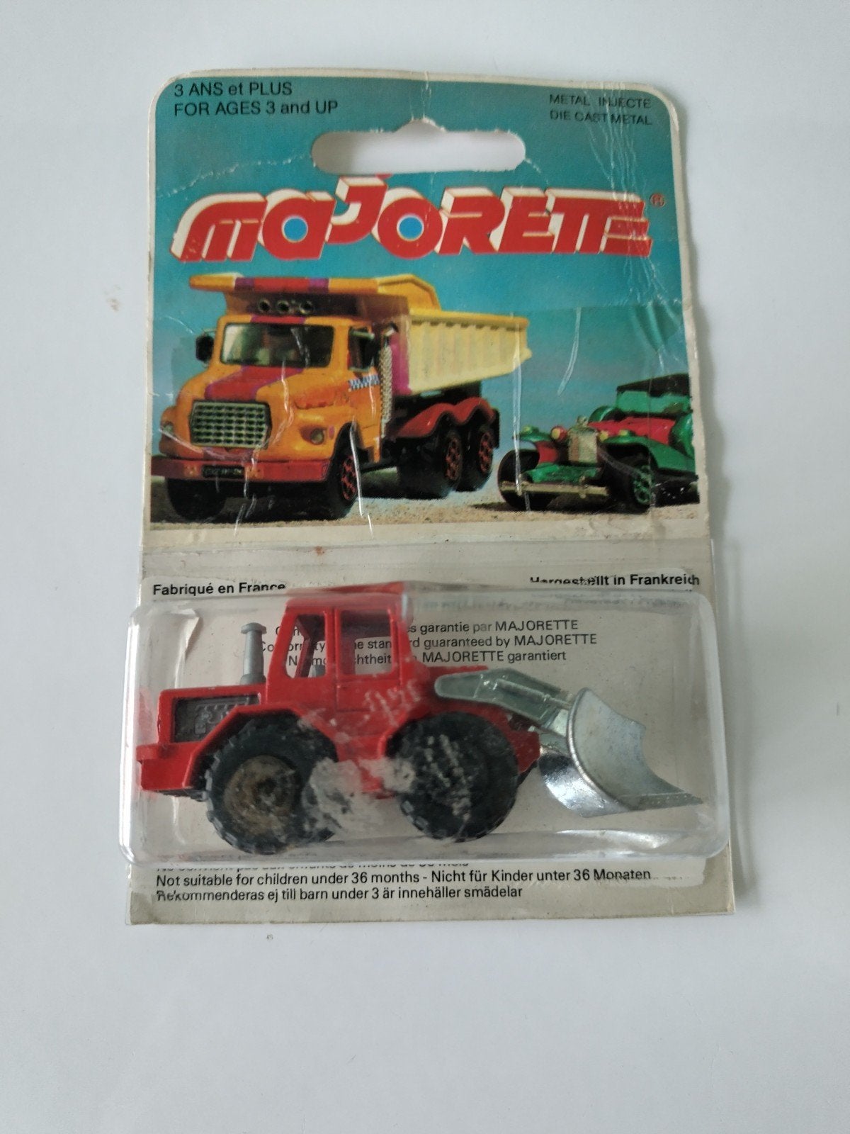vintage Majorette Front Loader AFHALING LEES BESCHRIJVING, Ophalen, Nieuw, Hijskraan, Tractor of Landbouw, Majorette