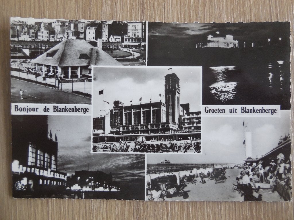 postkaart  Groeten uit Blankenberge, Verzamelen, Ophalen of Verzenden, 1940 tot 1960, Ongelopen, West-Vlaanderen