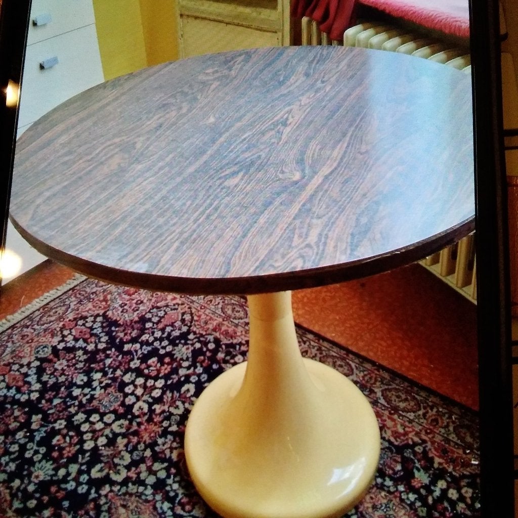 Table tulipe vintage « Fredrich Stuckenbroker » '60-70, Antiquités & Art, Enlèvement