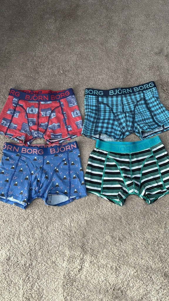 4 boxershorten van Bjorn Borg maat 134/140, Enfants & Bébés, Vêtements enfant | Taille 134, Enlèvement, Utilisé, Garçon