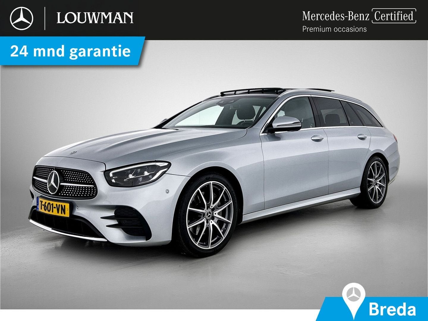 Mercedes-Benz E 200 Estate AMG Line AMG Line | Panoramadak |, Auto's, Mercedes-Benz, Automaat, 177 g/km, Zwart, Break