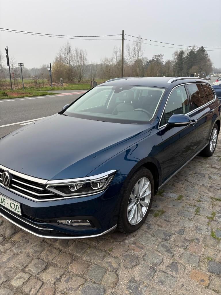 Volkswagen passat 2.0 tdi Euro 6D Bj. 2/2021, Automaat, Blauw, Leder, Bedrijf