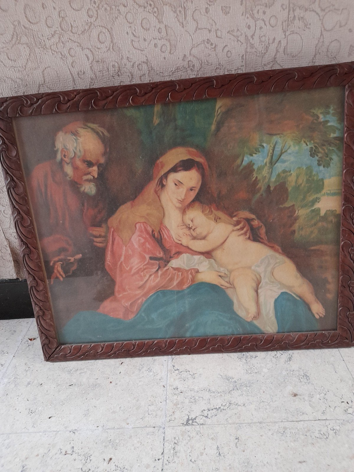 Contexte religieux, Joseph et Marie avec l'Enfant Jésus, Antiquités & Art, Enlèvement