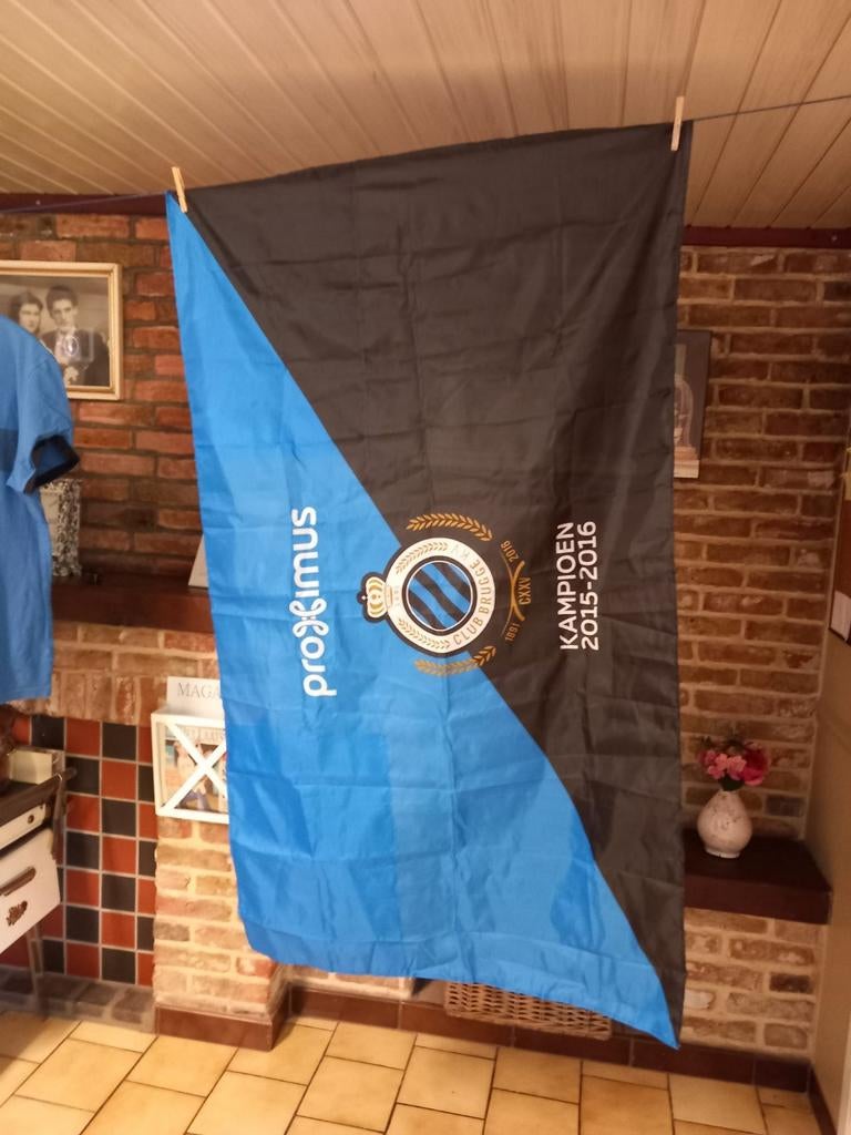 Club brugge vlag poncho, Verzamelen, Ophalen