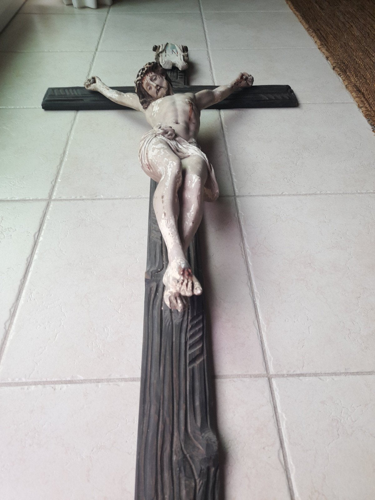 Vroeg 19e eeuws Corpus Christus 1m12 op 56cm, Ophalen