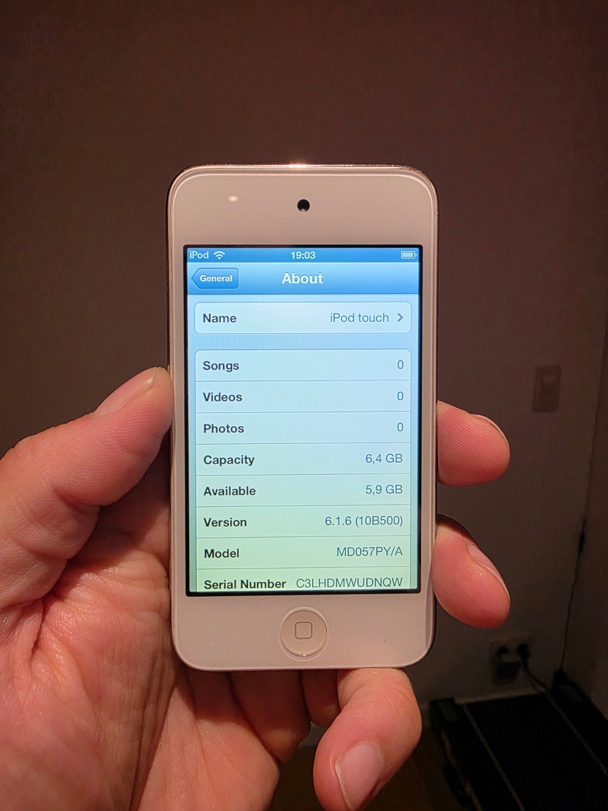 ipod touch 4, Enlèvement ou Envoi, Apple