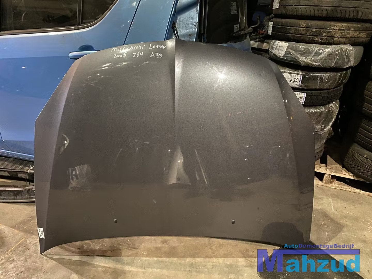 Mitsubishi Lancer 7 grijs motorkap A39 donker grijs, Info@mitsubishi-motors.com, Mitsubishi Motors Corporation, Utilisé, Mitsubishi