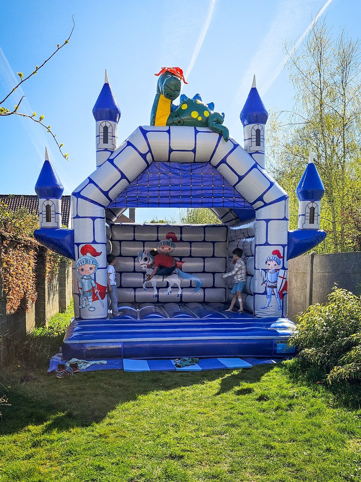 Springkasteel Ridder te huur, Ophalen