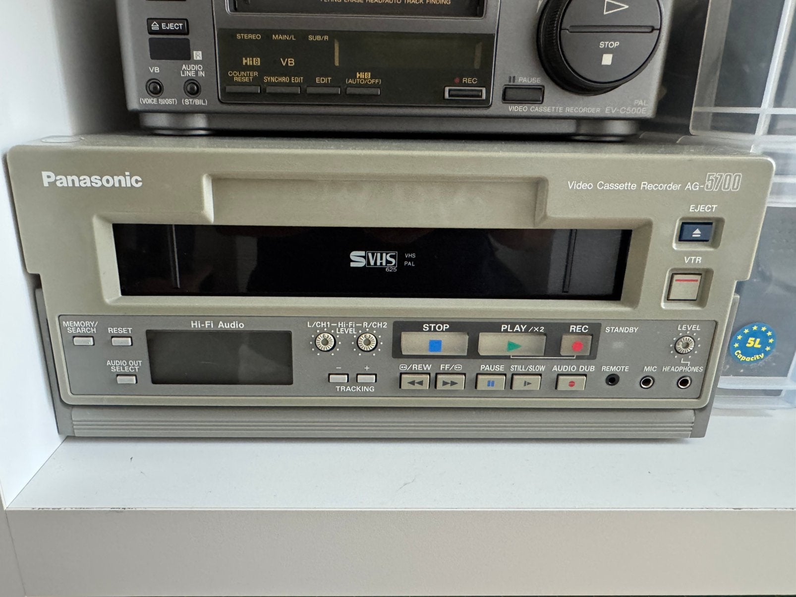 Panasonic AG-5700 S-VHS player/recorder, Ophalen, Gebruikt