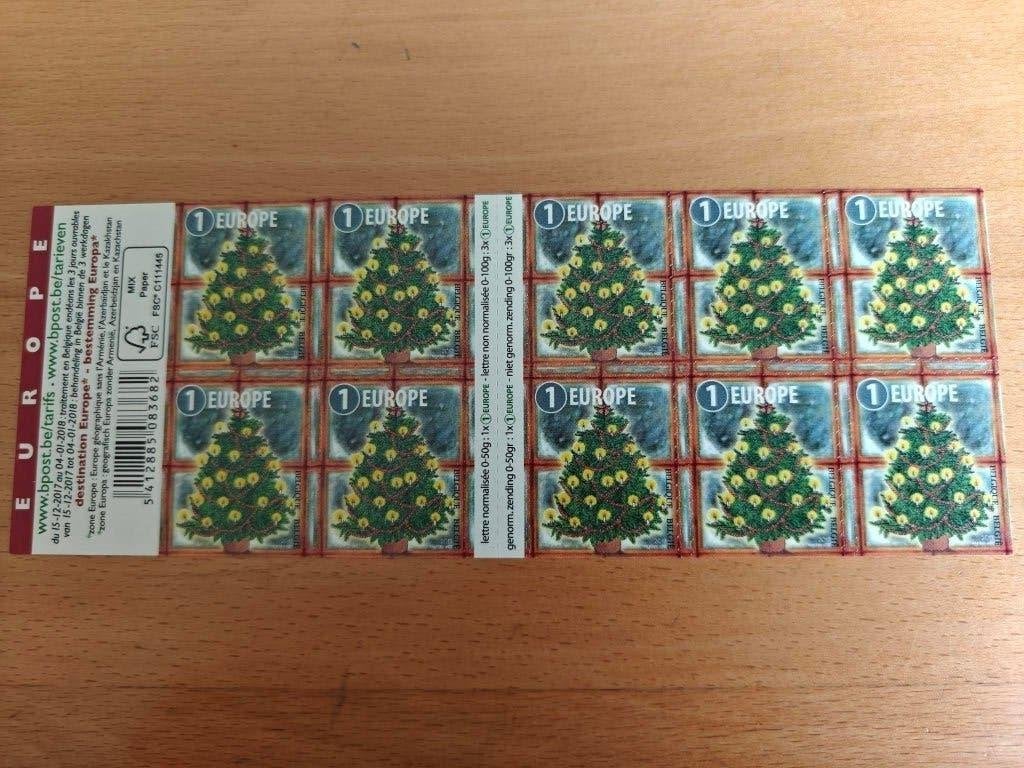 2017 Kerstzegels OBP B 164. Europa tarief 1, Postzegels en Munten, Postzegels | Europa | België, Europa, Ophalen of Verzenden