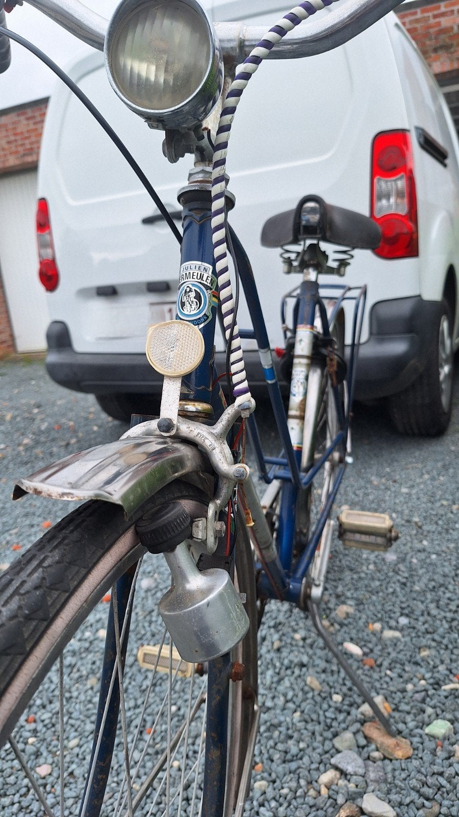 Retro fiets, Ophalen