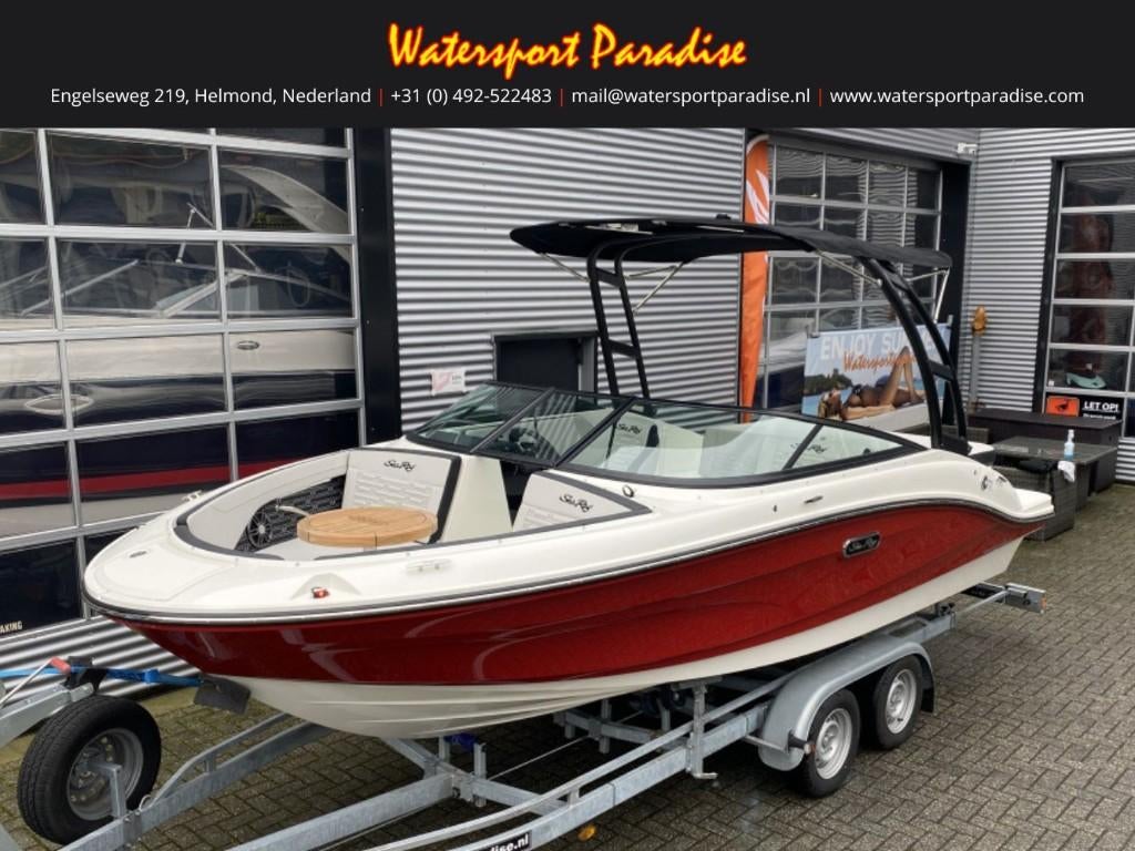 Sea Ray SPX 190, Watersport en Boten, Speedboten, Nieuw, Benzine, 200 pk of meer, Binnenboordmotor, Polyester, Ophalen