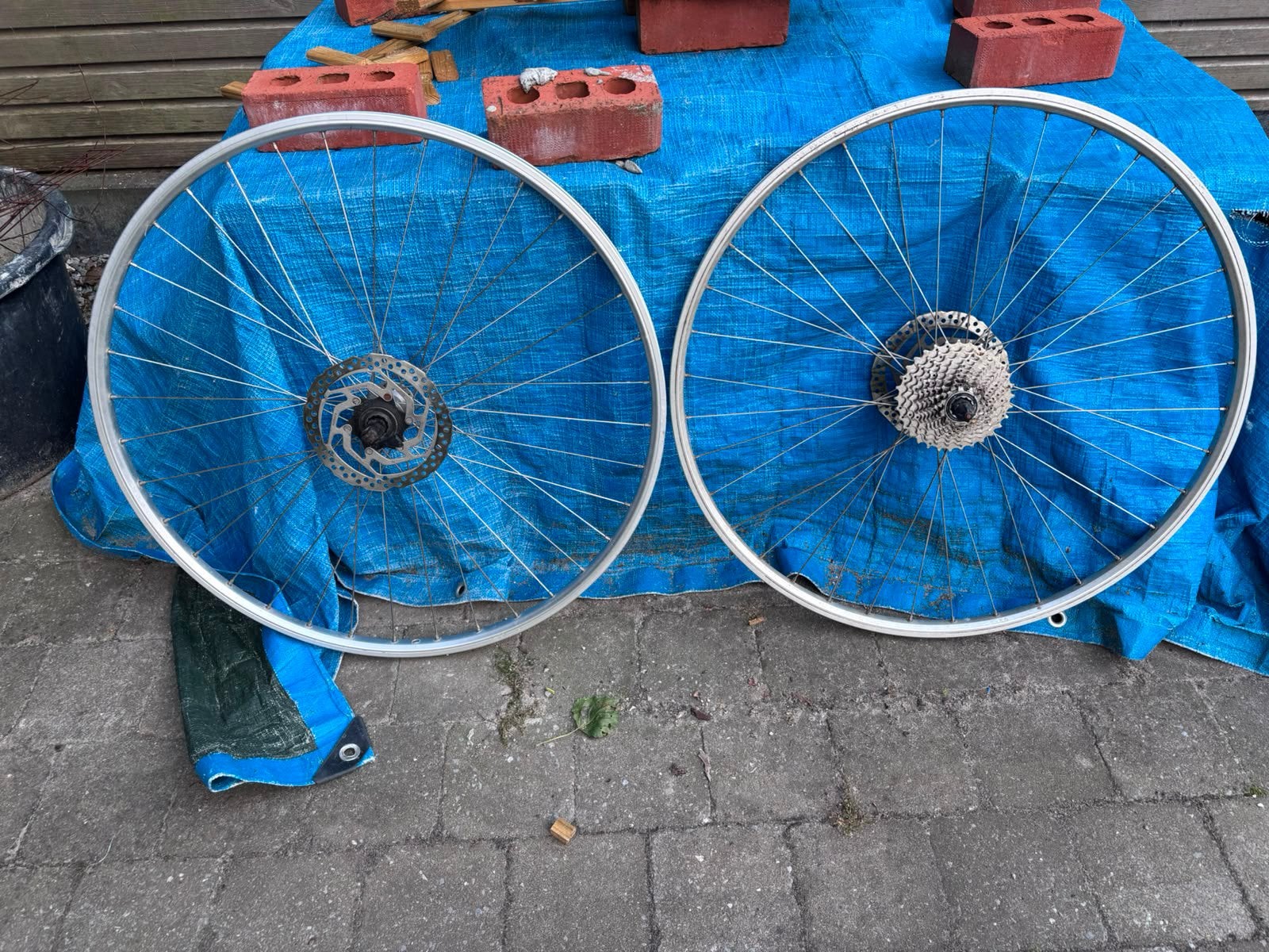fietswielen, Fietsen en Brommers, Ophalen, Gebruikt, Wiel, Aluminium