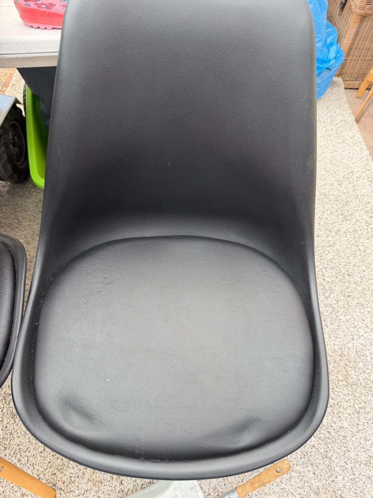 Stoel zwart, Maison & Meubles, Chaises, Enlèvement, Utilisé, Noir, Quatre