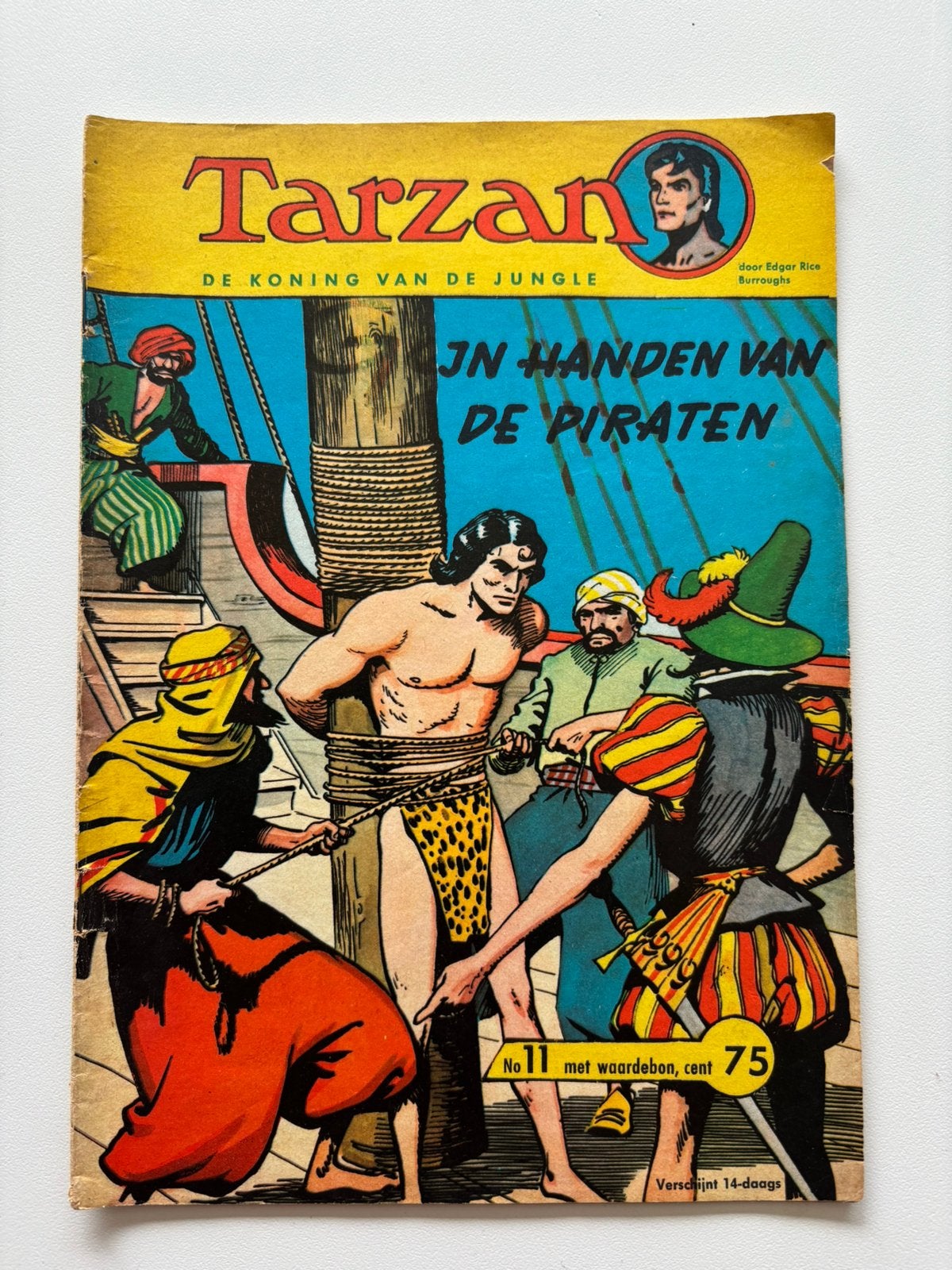 Tarzan strip nr 11 In handen van de piraten ., Eén comic, Ophalen, Gelezen