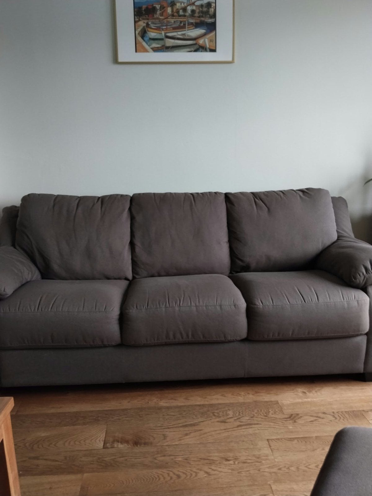 3-delig salon in stof, Ophalen, Driepersoons, 75 tot 100 cm, Zo goed als nieuw