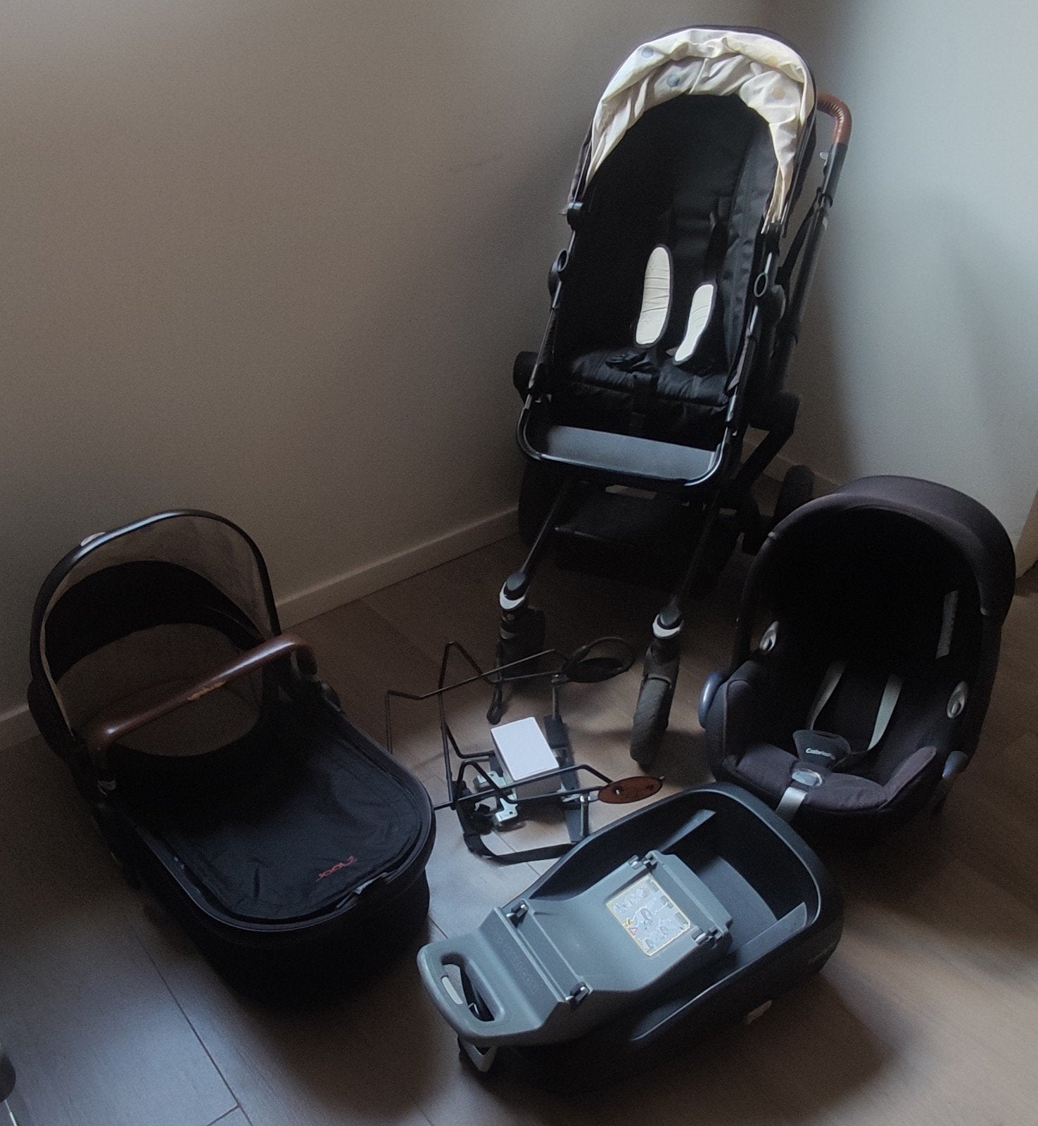 complete Joolz 3‑in‑1 kinderwagen‑set, Ophalen, Kinderwagen, Verstelbare duwstang