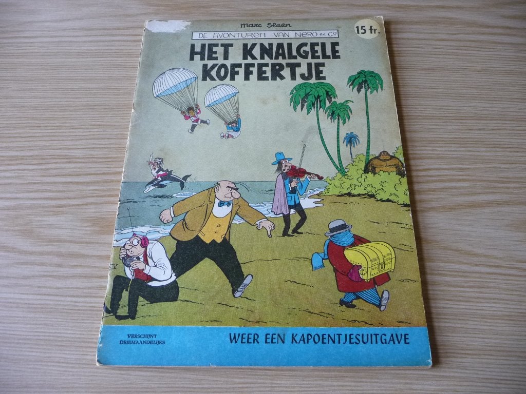 Nero - 33. Het knalgele koffertje 1961 €9, Boeken, Marc Sleen, Eén stripboek, Ophalen of Verzenden, Zo goed als nieuw