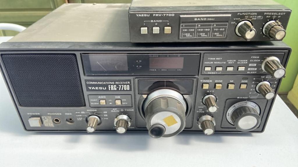 Base radio cibi cb YAESU FRG-7700 + FRV-7700, Télécoms, Émetteurs & Récepteurs, Enlèvement ou Envoi