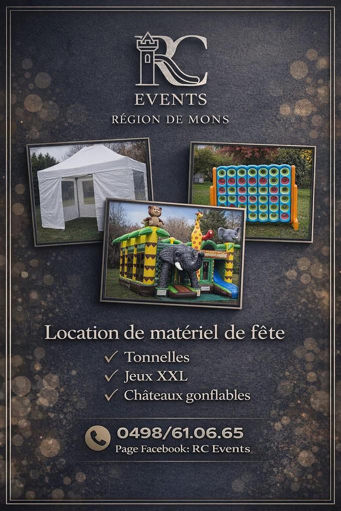Location chateau gonflable jeux et tonnelles, Envoi, Comme neuf