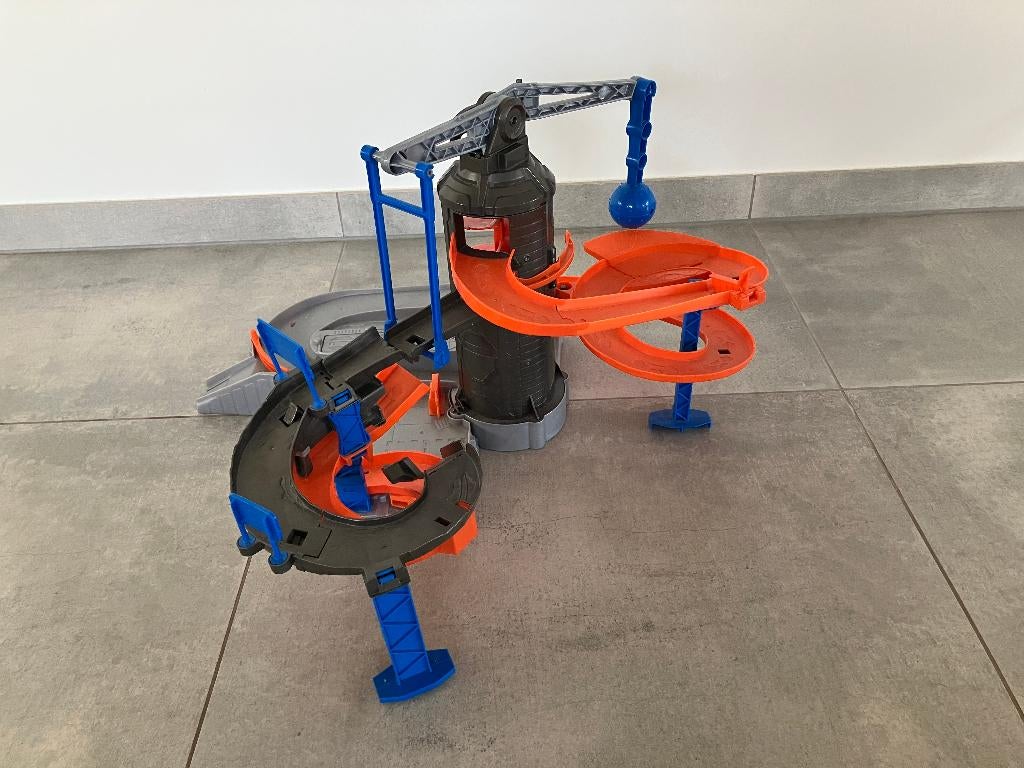 Hotwheels baan met sloopkogel, Électrique, Comme neuf, Enlèvement, Circuit