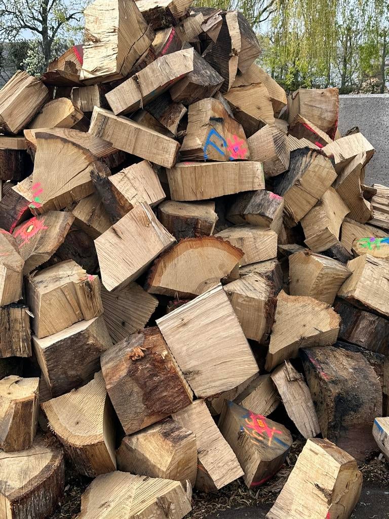 Eik & Beuk blokken, Tuin en Terras, Brandhout, Ophalen, Blokken