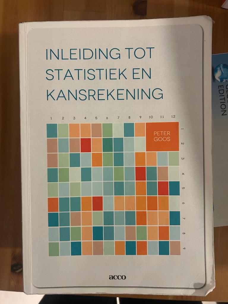 Boek inleiding tot statistiek en kansberekening, Boeken, Ophalen, Gelezen