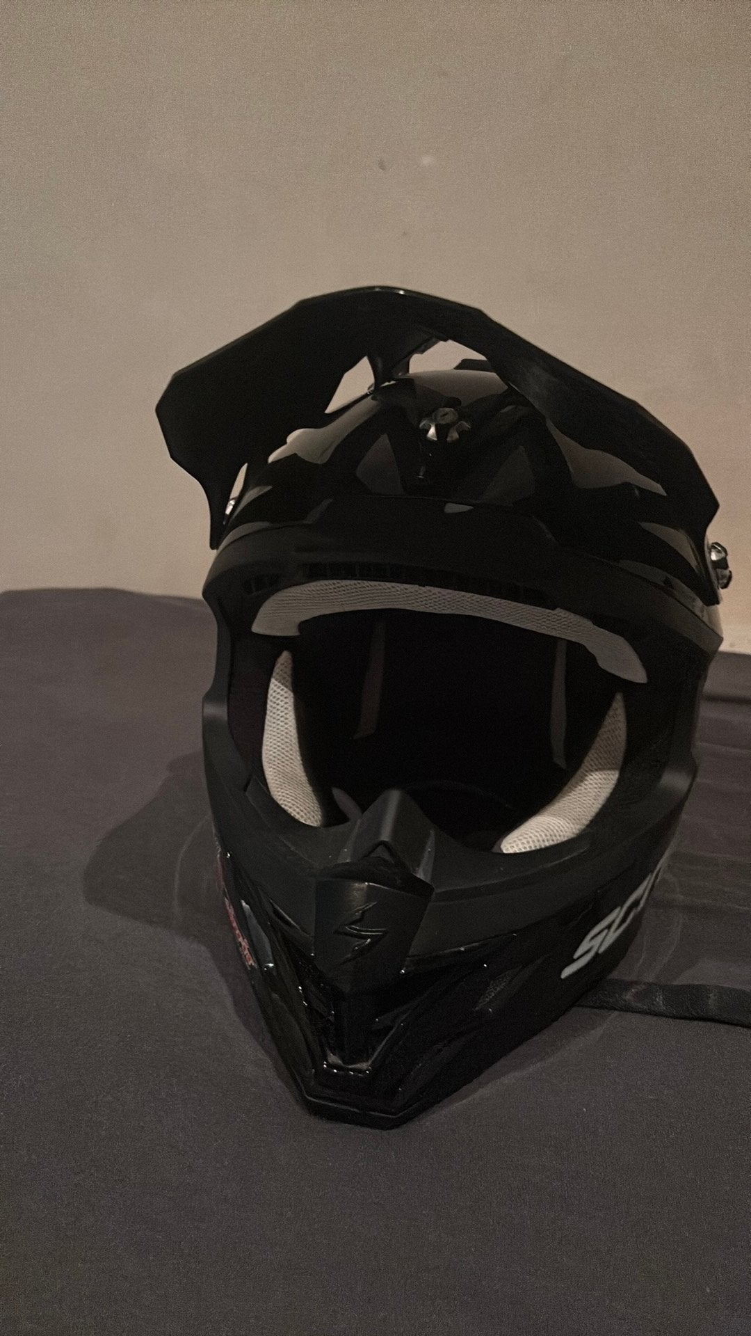 crosshelm scorpion maat s, Kinderen, Offroadhelm, S, Tweedehands