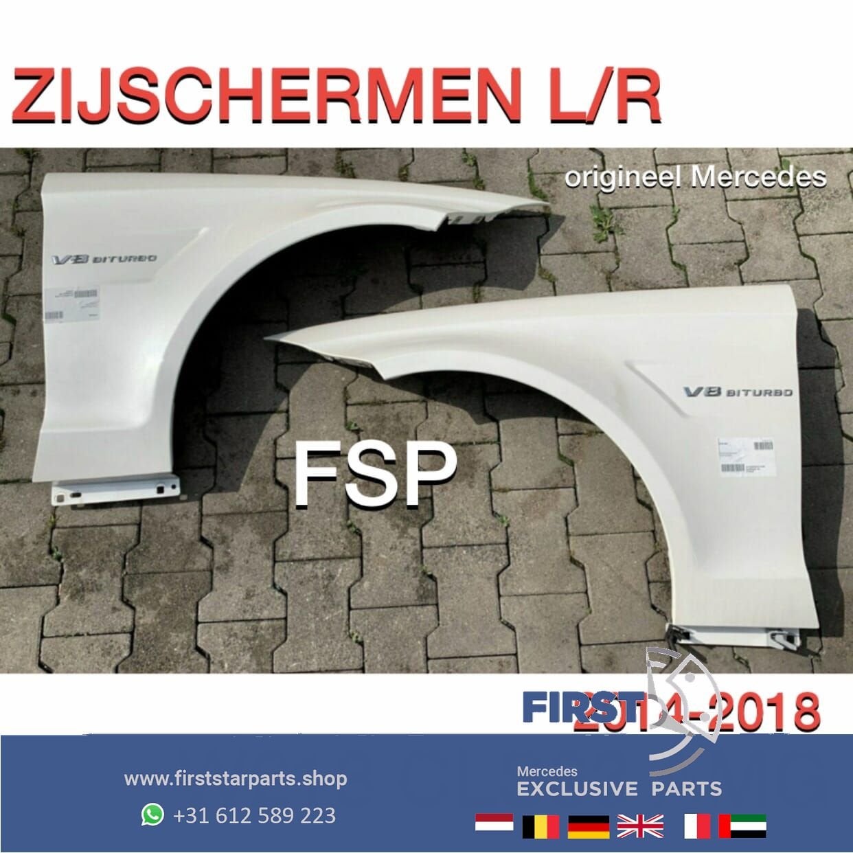 W218 A2188800518 A2188800718 CLS 63 AMG ZIJSCHERM LINKS CLS6, Gebruikt, -, Links, Ophalen of Verzenden