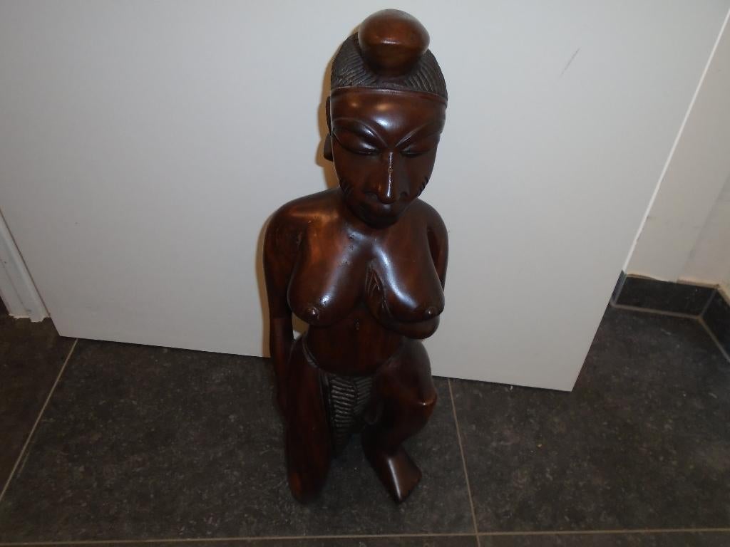 houten beelden, Antiek en Kunst, Ophalen, Houtsnijwerk, 20 - 50 cm, Hout