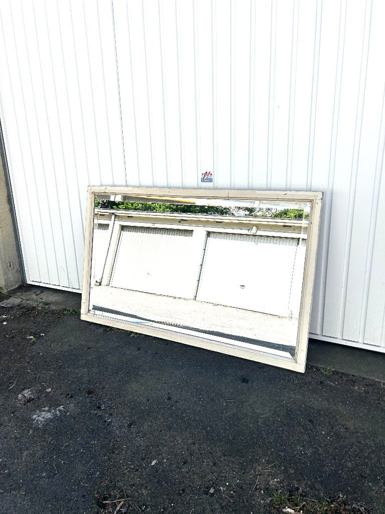 Ancien miroir biseauté 117 x 72 cm, Antiquités & Art, Enlèvement