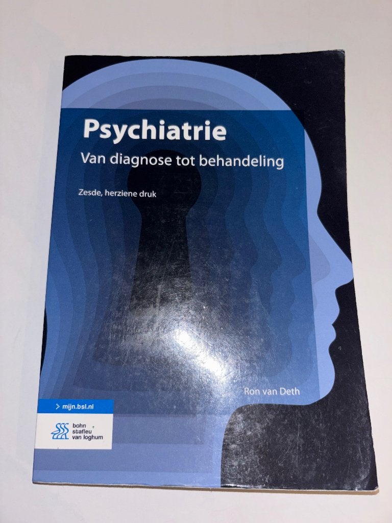 Handboek psychiatrie, Livres, Livres scolaires, Ron van Deth, Autres niveaux, Utilisé, Autres matières
