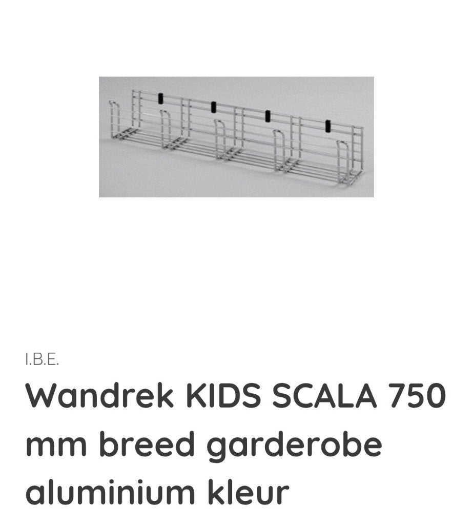 Kapstok, Ophalen, Nieuw, Minder dan 100 cm, Metaal