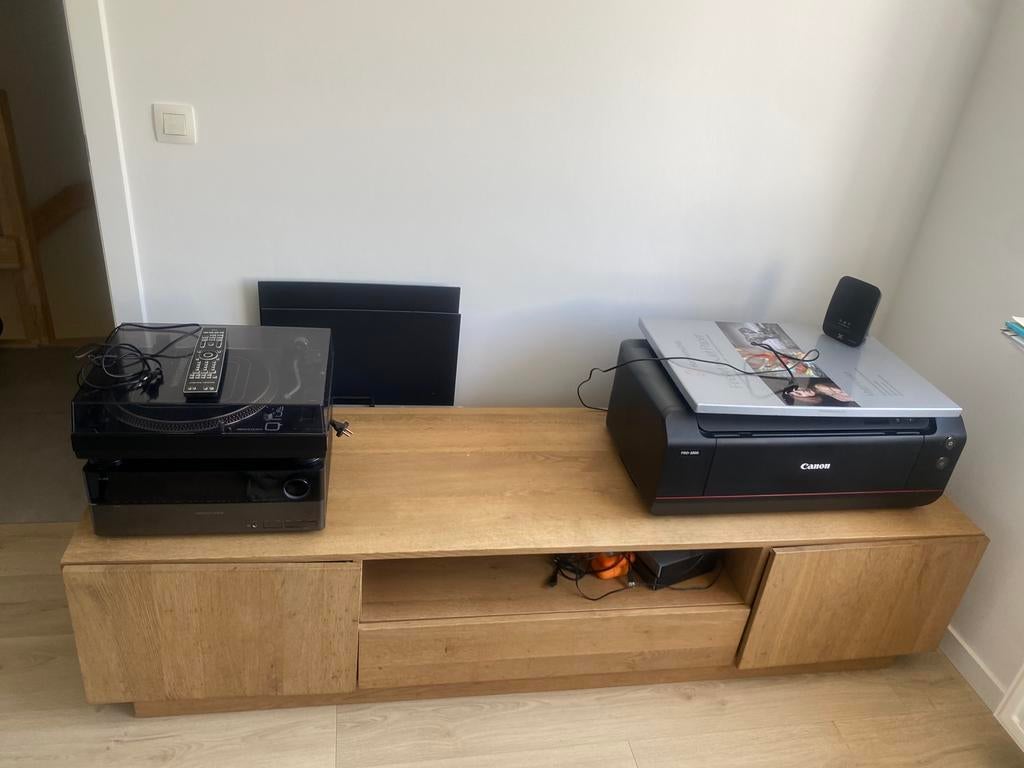 Tv meubel eik - strak design, Ophalen