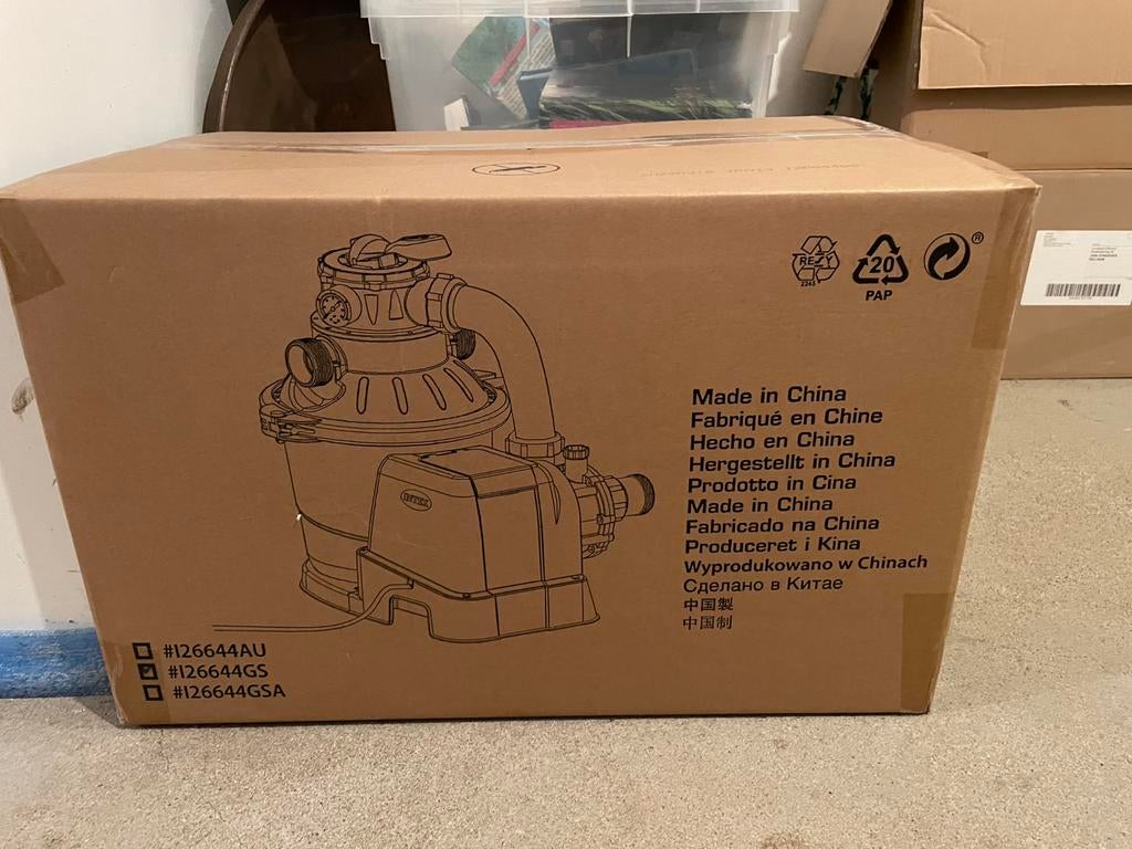 Zwembad zandfilterpomp, Tuin en Terras, Zwembad-toebehoren, Ophalen, Nieuw