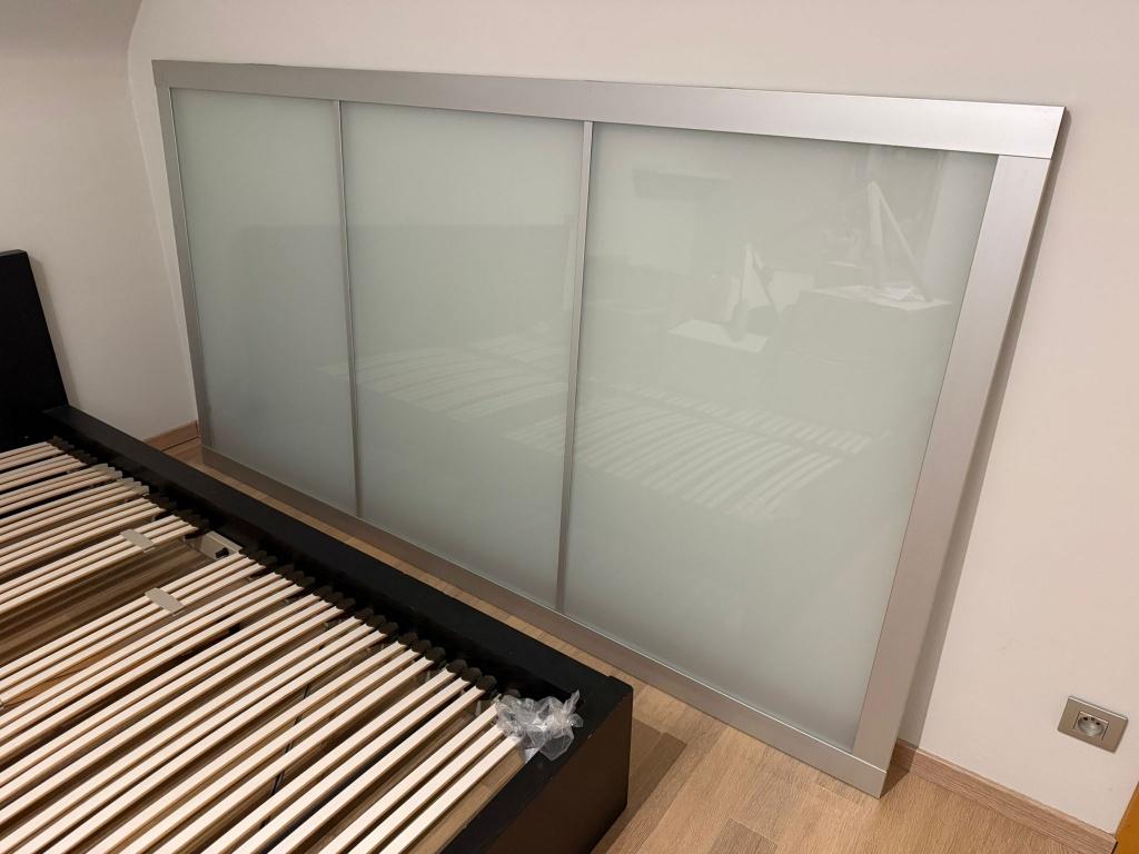2 portes coulissantes IKEA PAX, Maison & Meubles, Verre, Enlèvement, Utilisé, 200 cm ou plus