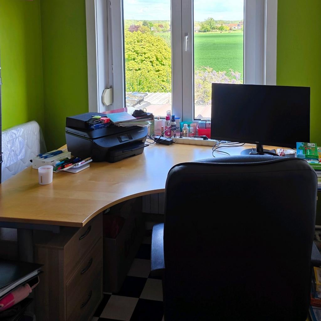 Hoekbureau ikea, Huis en Inrichting, Ophalen, IKEA, Hoekbureau