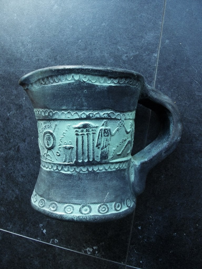 Grieks vaas/gieter(Hydra) aardewek, Antiek en Kunst, Ophalen of Verzenden