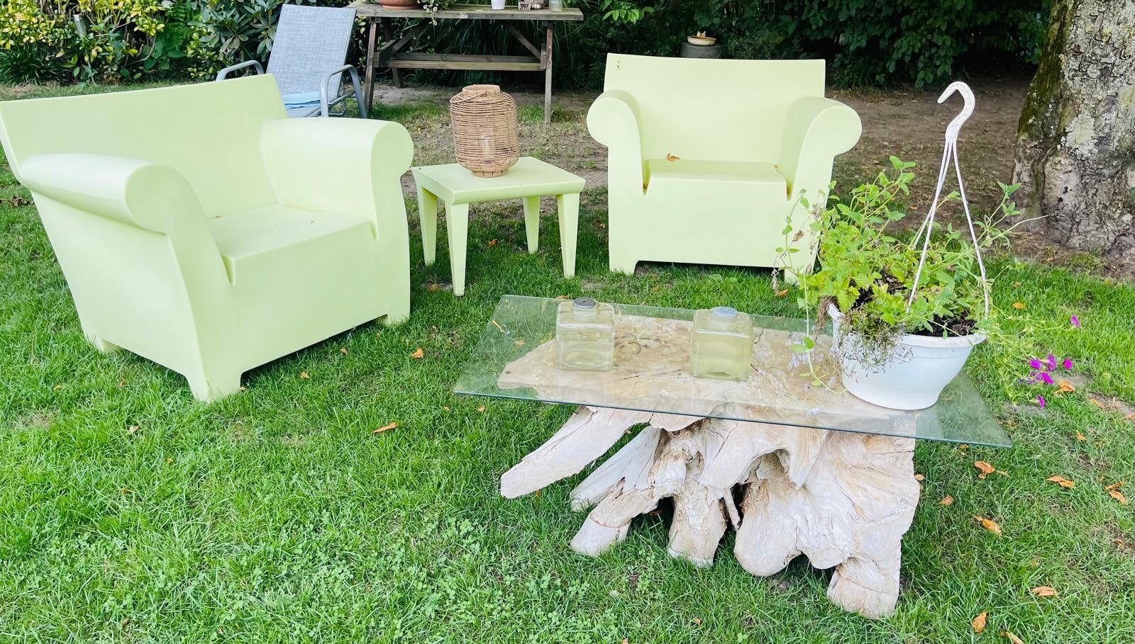 Kartell bubble club set lime groen, Ophalen, Zo goed als nieuw