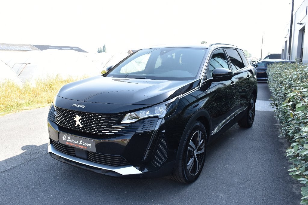 PEUGEOT 5008 PureTech GT- LINE 7PL / CAMERA, Auto's, 1199 cc, Leder en Stof, Zwart, 5 deurs
