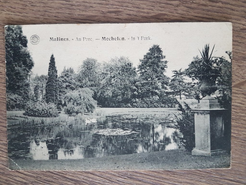 Postkaart Mechelen Malines In 't park, Ophalen of Verzenden, 1920 tot 1940, Ongelopen, Antwerpen