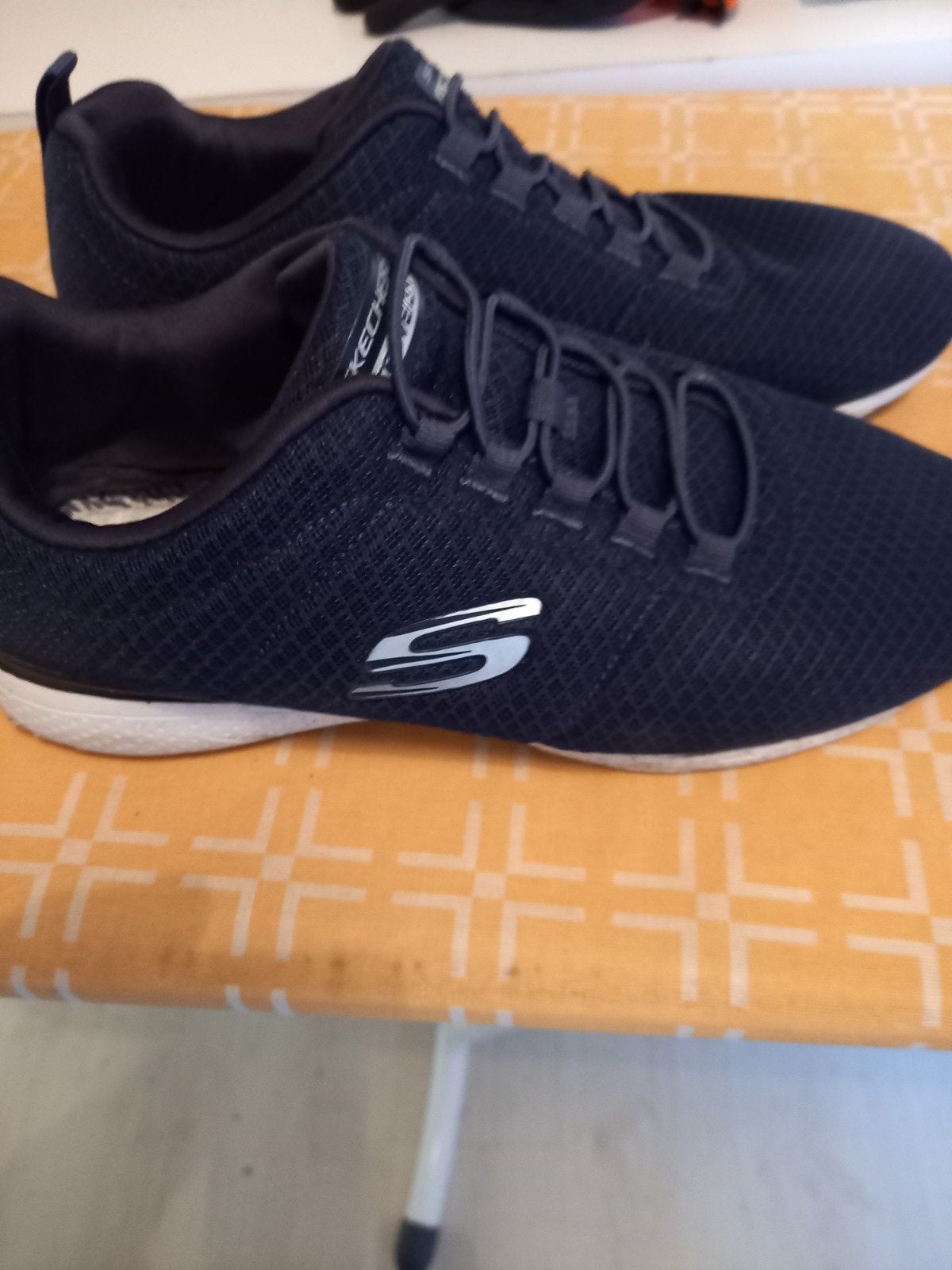 blauwe sketchers  te koop maat 46 gebruikbwehendrt, Vêtements | Hommes, Chaussures, Enlèvement, Baskets