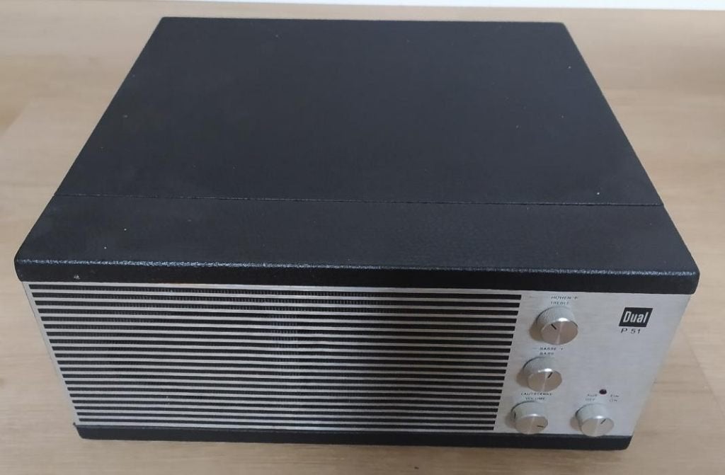 vintage Dual P51 draagbare platenspeler, Ophalen, Platenspeler, Dual