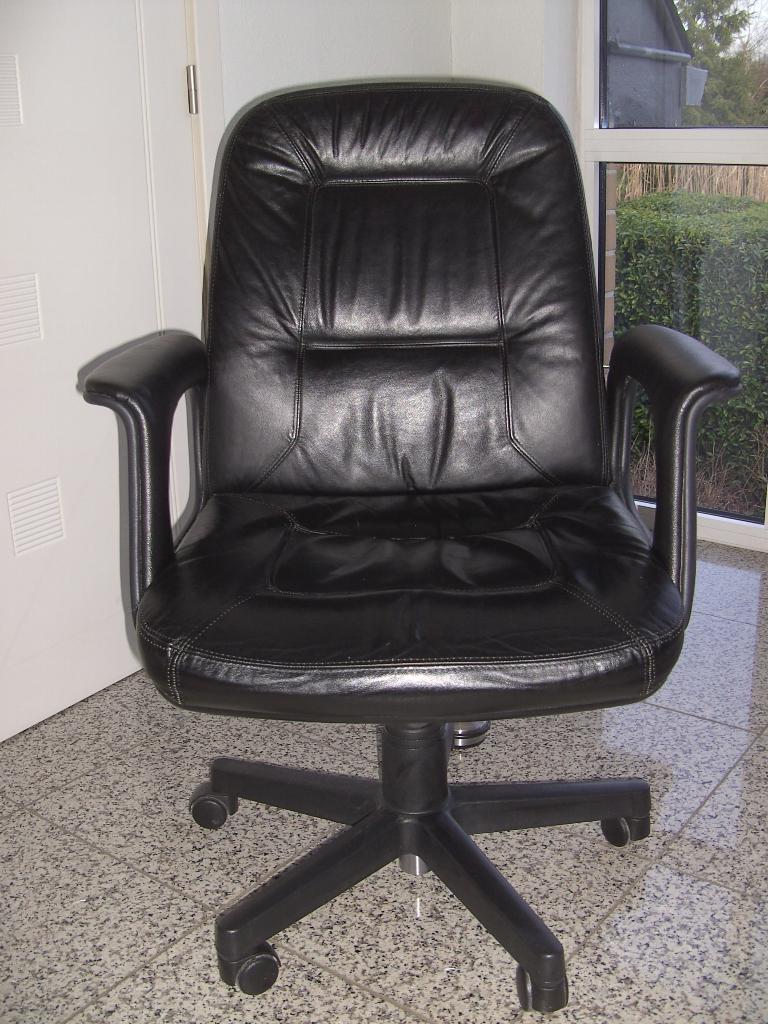 Bureaustoel, Ophalen, Gebruikt, Zwart, Bureaustoel